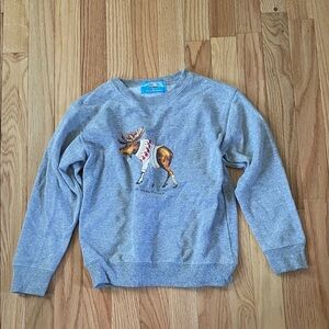 Kiel James Patrick Gray Kids Sweatshirt with Reindeer